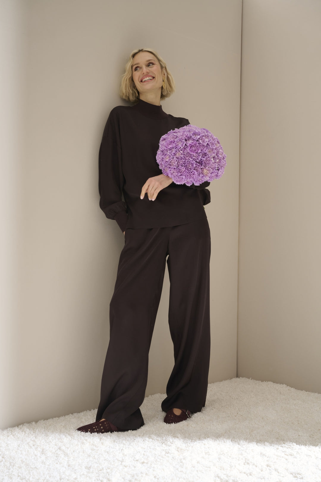 High-Neck Blouse