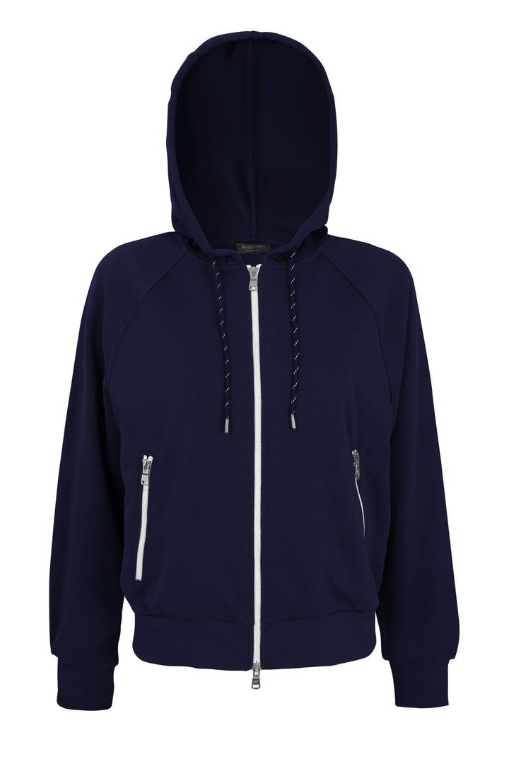 Sweatshirtjacke mit Kapuze
