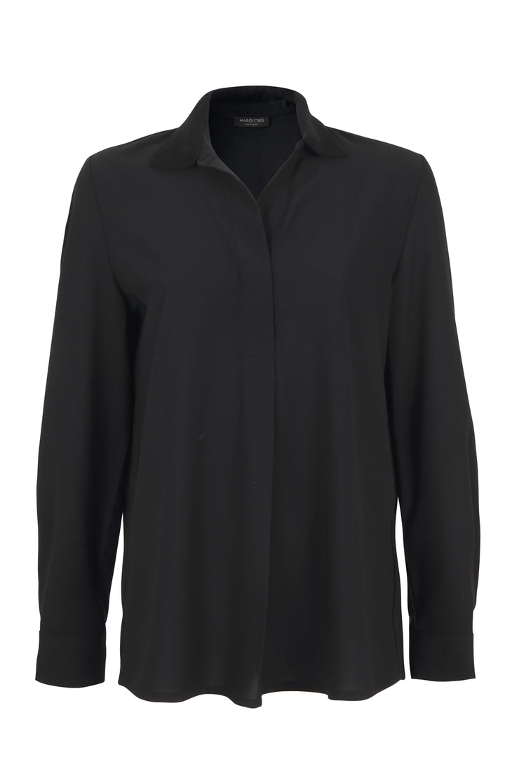 Detailkragen-Bluse