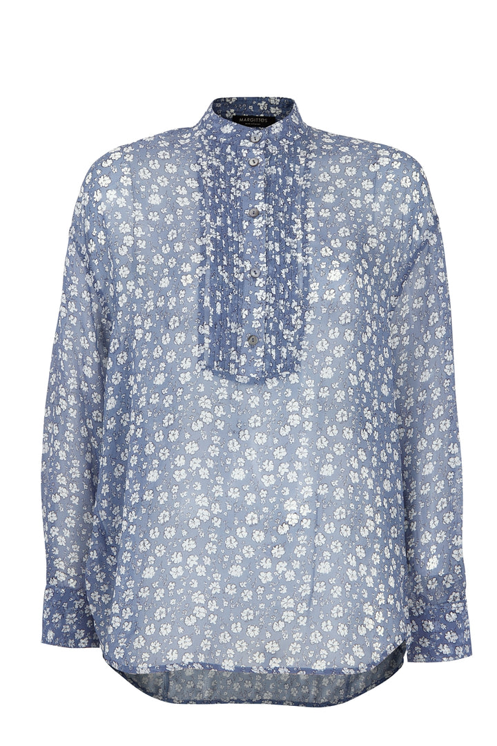 Blumen Viskose Bluse