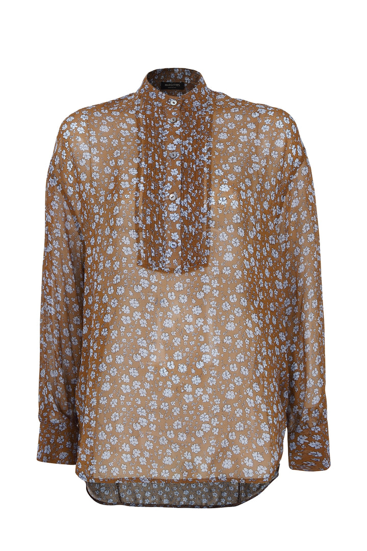 Blumen Viskose Bluse