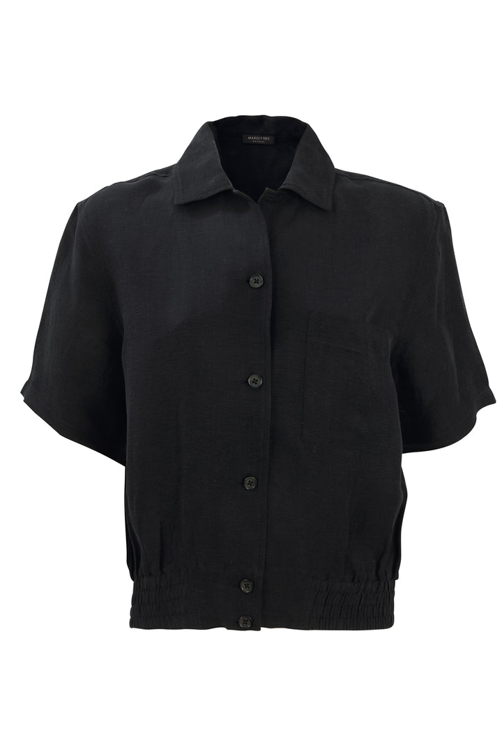 Kurze Bluse mit Bund
