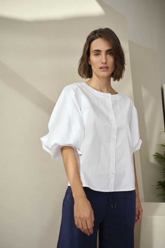 Ballonärmel Bluse