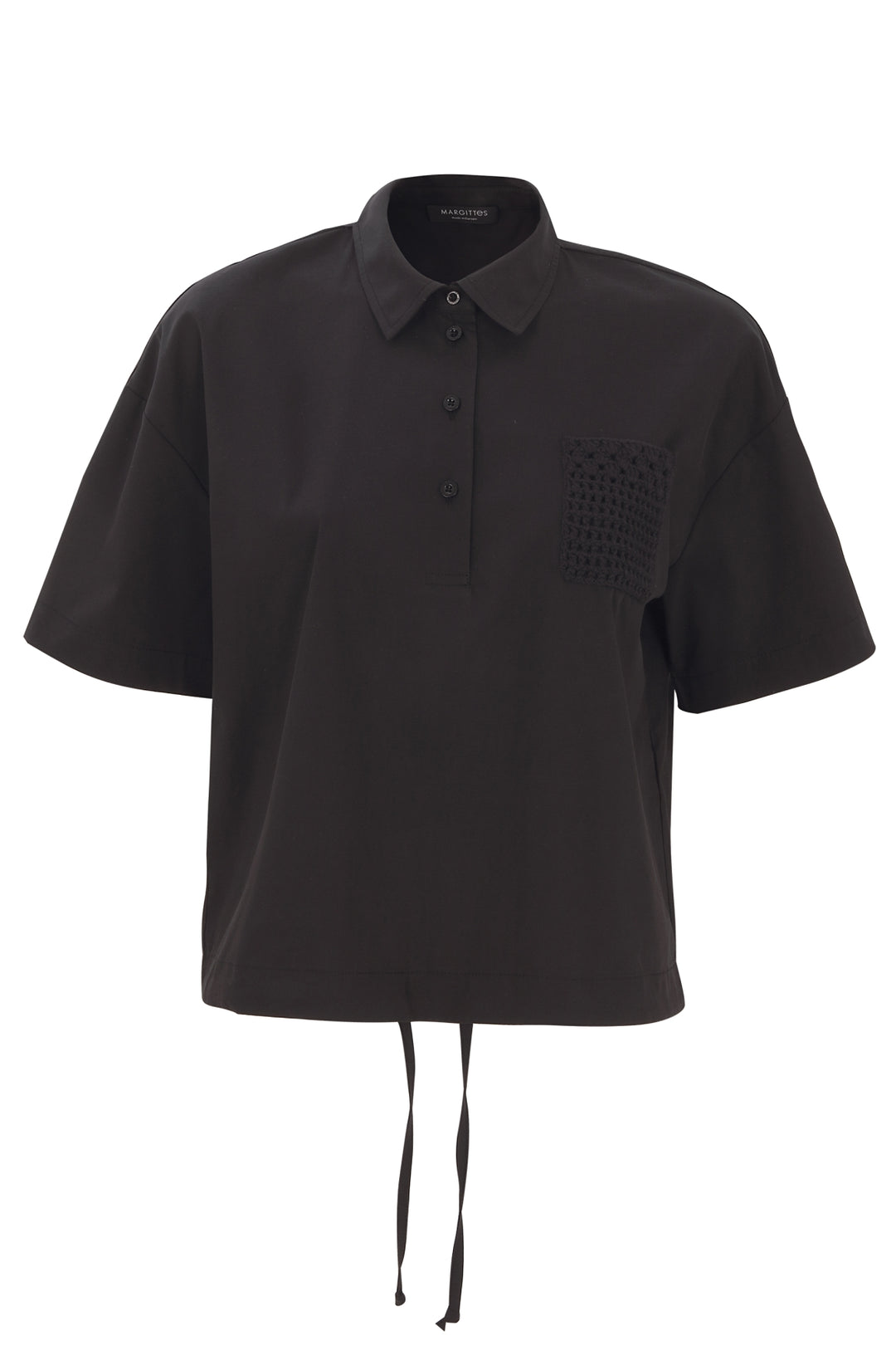 Bluse mit gestickter Tasche